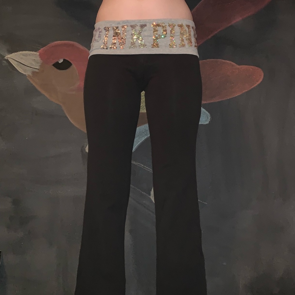 PINK bootcut yoga pants